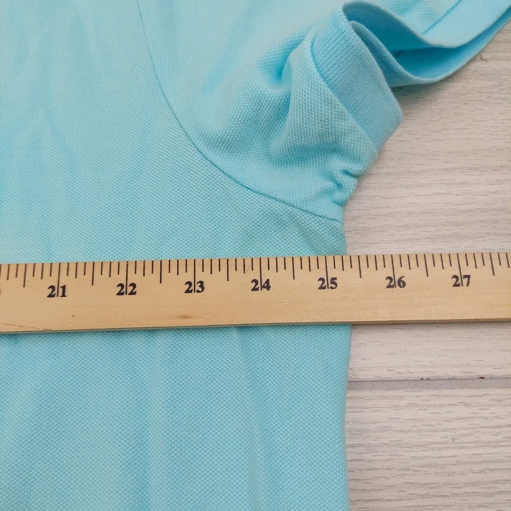 Polo Ralph Lauren Polo Shirt Custom Slim Fit Mens XXL Blue Preppy‎ Short Sleeve